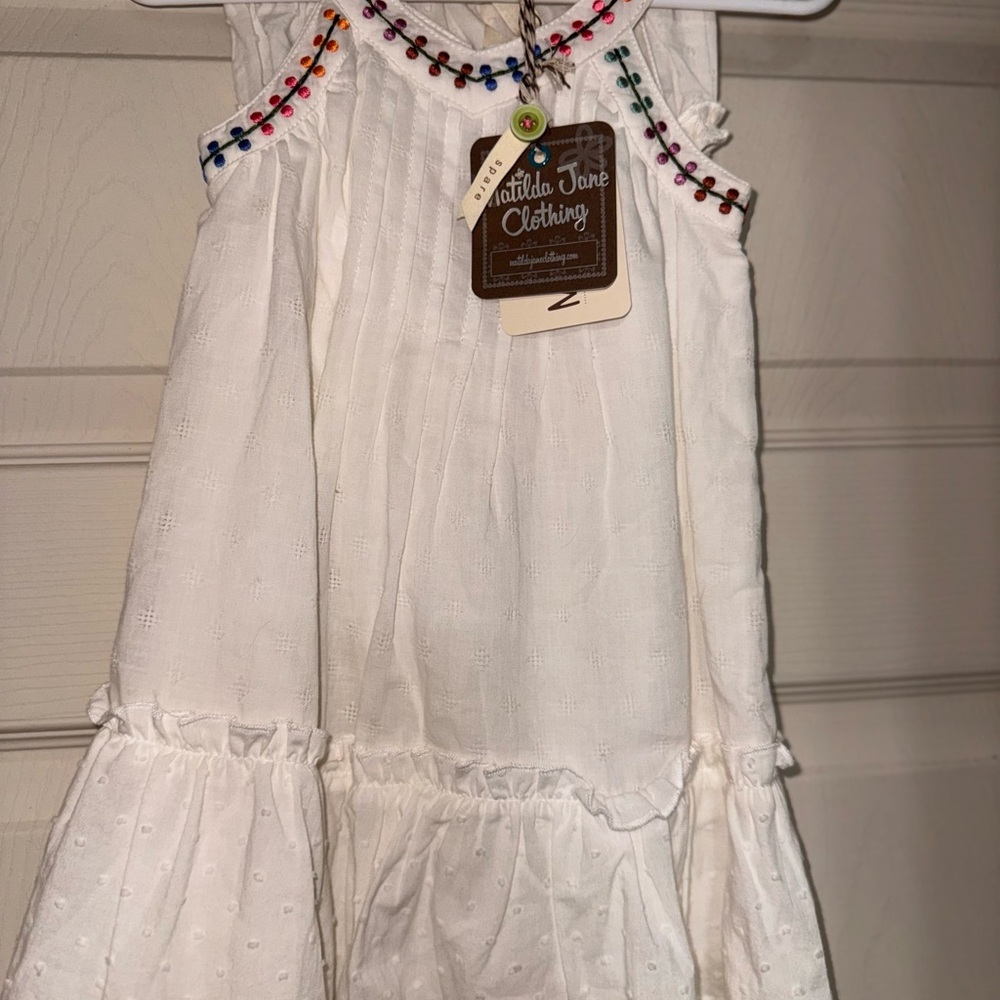 Matilda Jane Dreamy Day Dress with Colorful Embroidery